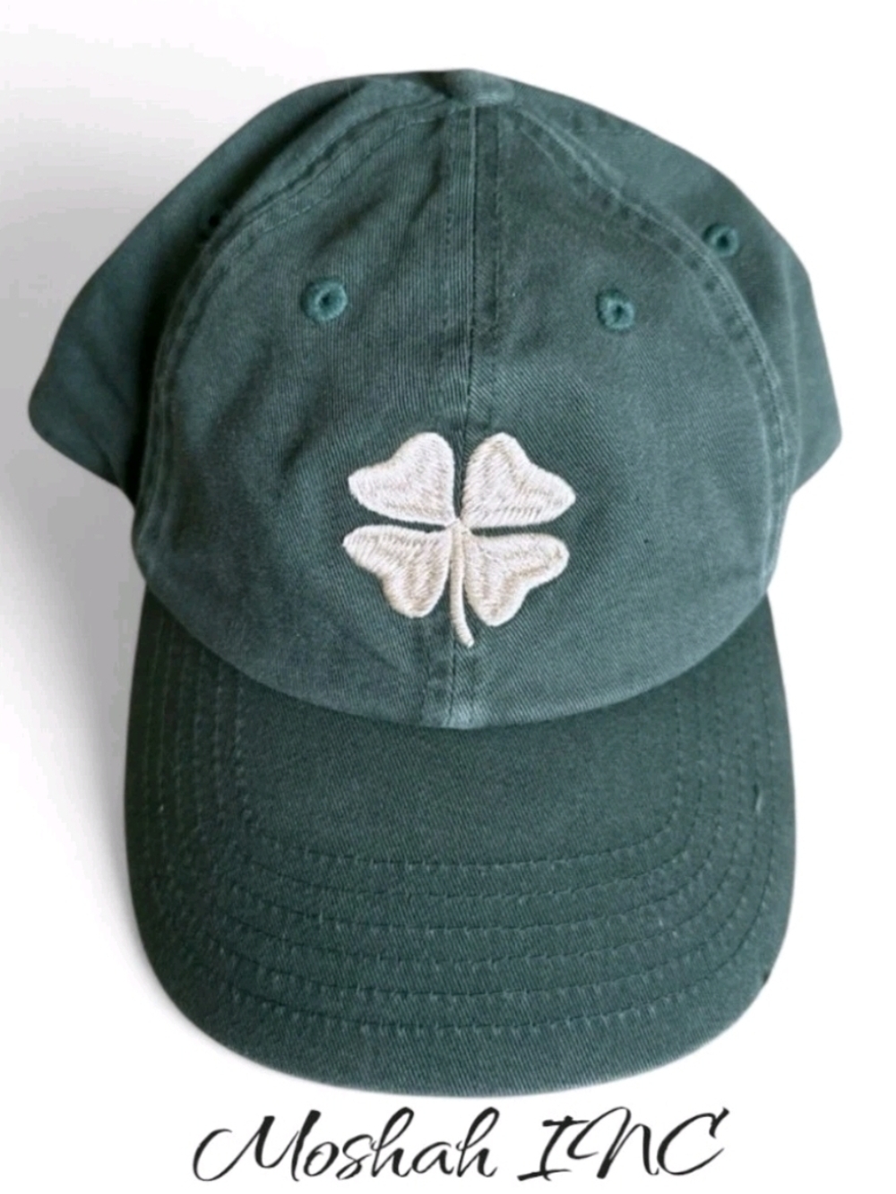 Lucky Brand Unisex Clover Baseball Hat, Pine New With Tags